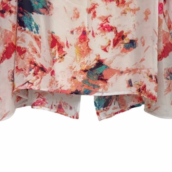 Target Plus Size Split Back Multicolor Knit Tank Top in Shades of Peach & Cream - Picture 10 of 12